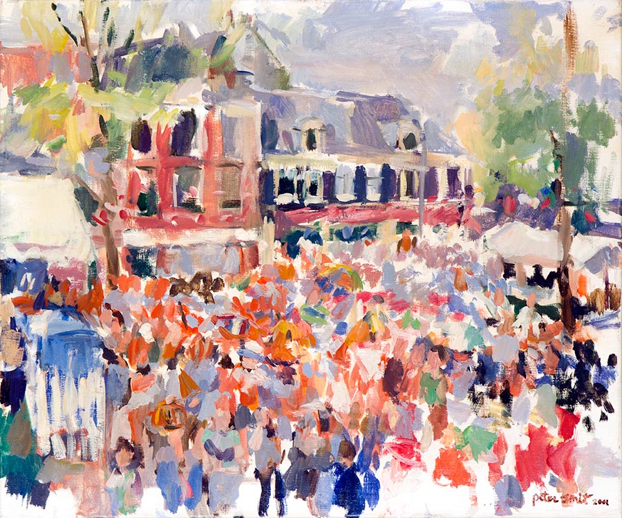 Koningsdag - olieverf/linnen - 40x50 cm - 2016
