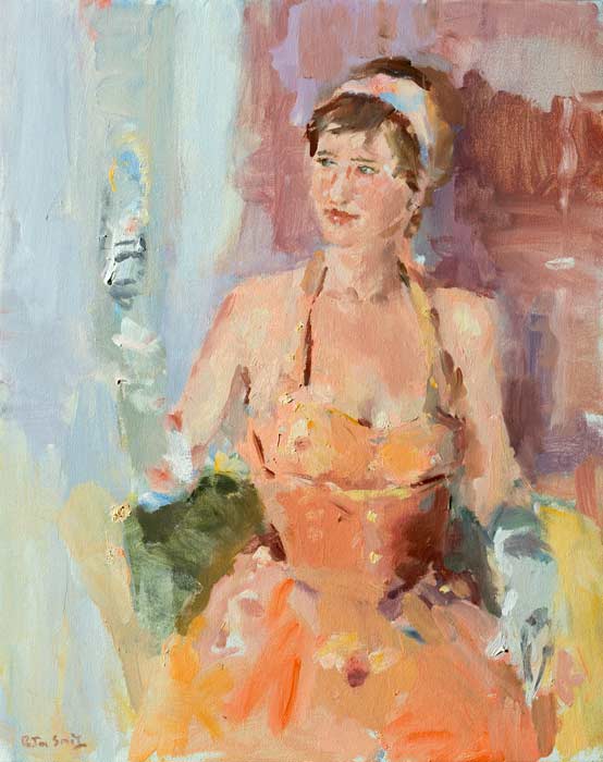 Figuurschilderijen door de schilder Peter Smit.