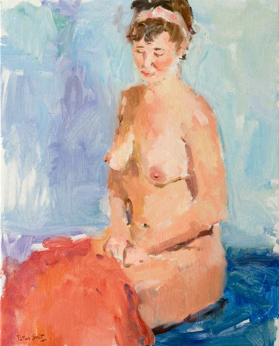 Figuurschilderijen door de schilder Peter Smit.