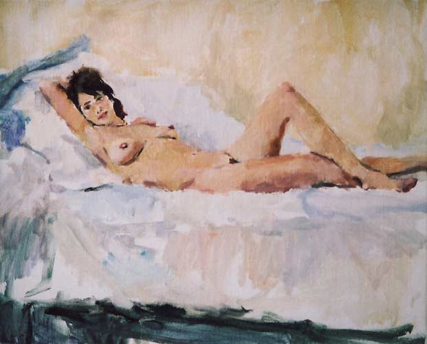 Figuurschilderijen door de schilder Peter Smit.