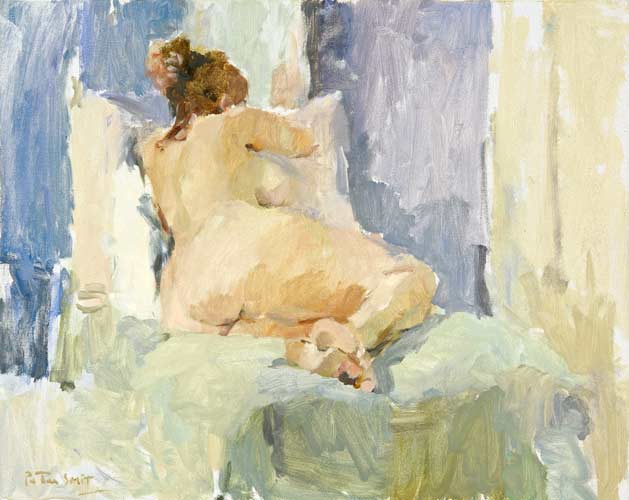 Figuurschilderijen door de schilder Peter Smit.