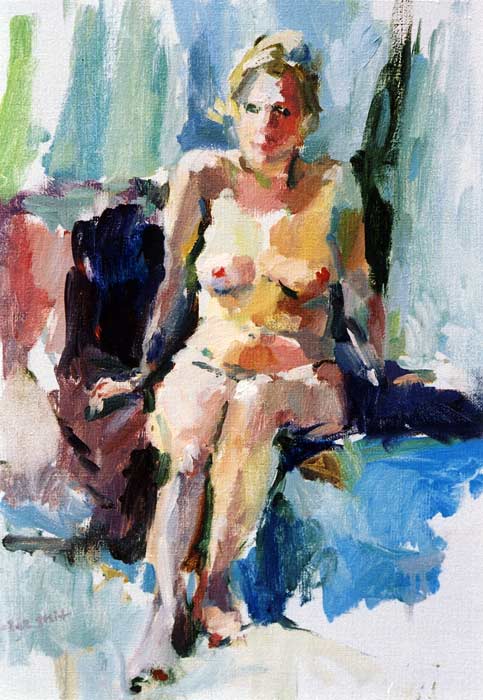 Figuurschilderijen door de schilder Peter Smit.