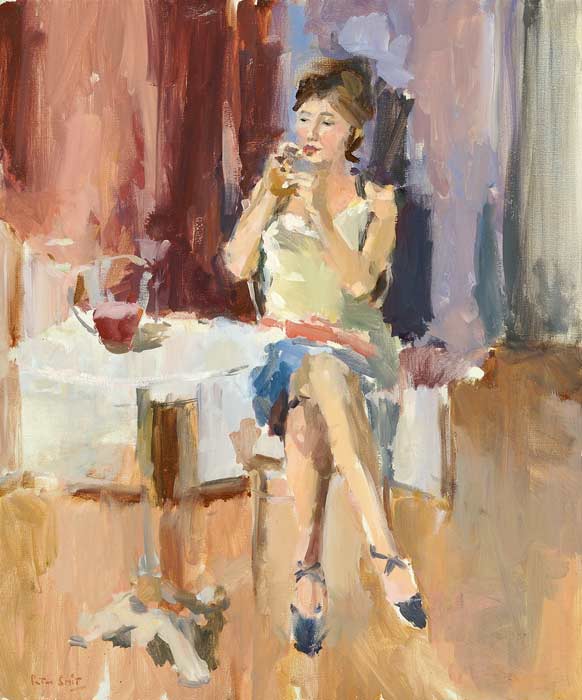 Figuurschilderijen door de schilder Peter Smit.