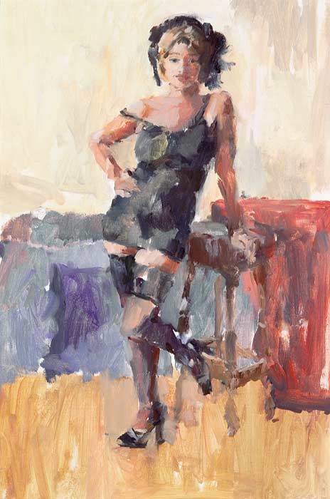 Figuurschilderijen door de schilder Peter Smit.