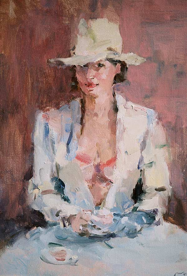 Figuurschilderijen door de schilder Peter Smit.