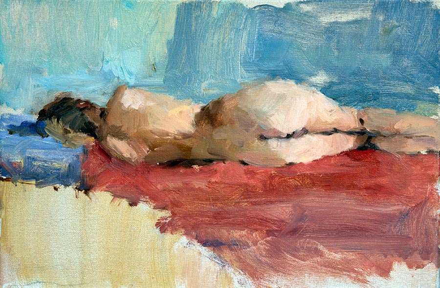 Figuurschilderijen door de schilder Peter Smit.