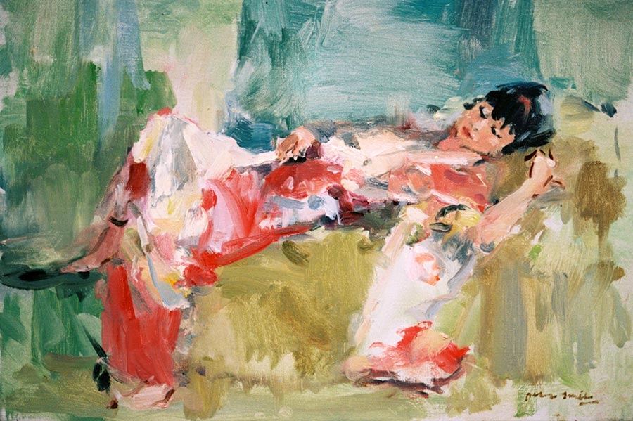 Figuurschilderijen door de schilder Peter Smit.