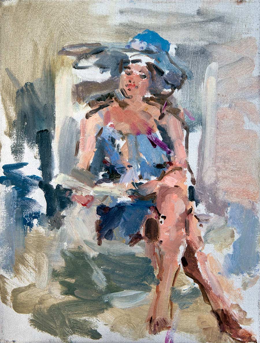 Figuurschilderijen door de schilder Peter Smit.