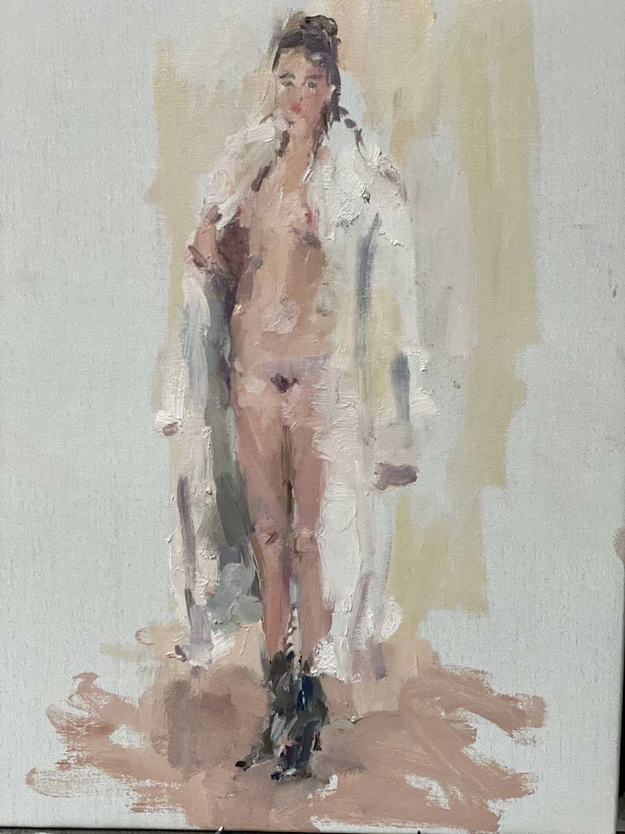 Figuurschilderijen door de schilder Peter Smit.