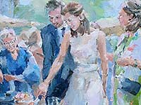 taart snijden - bruiloft