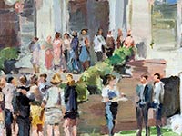 Huwelijk, olieverf/linnen, 50 x 70 cm., 2017