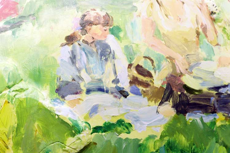 Le Déjeuner sur l'herbe - Cool Globe - een detail van de schildering.