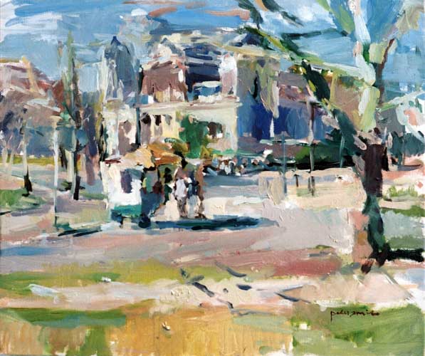 Stadsgezichten door de schilder Peter Smit.