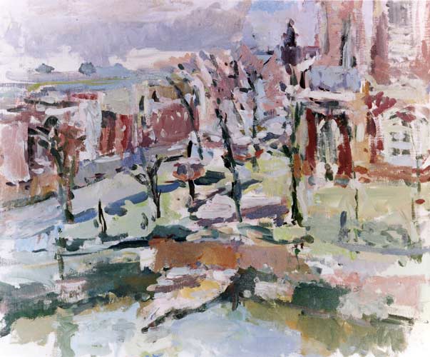 Stadsgezichten door de schilder Peter Smit.