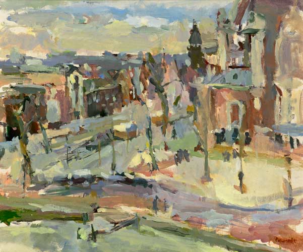 Stadsgezichten door de schilder Peter Smit.