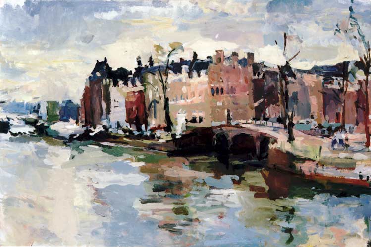 Stadsgezichten door de schilder Peter Smit.