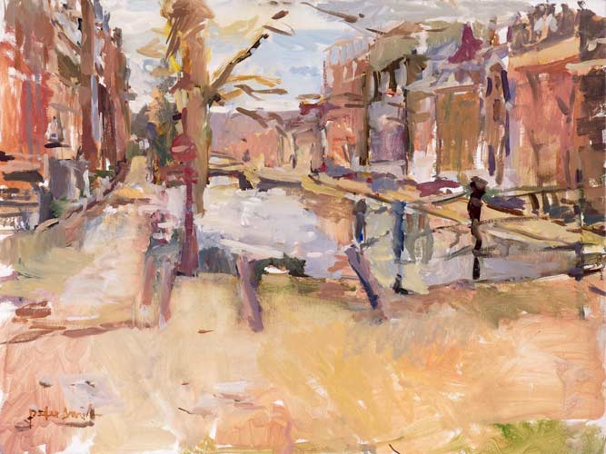 Stadsgezichten door de schilder Peter Smit.