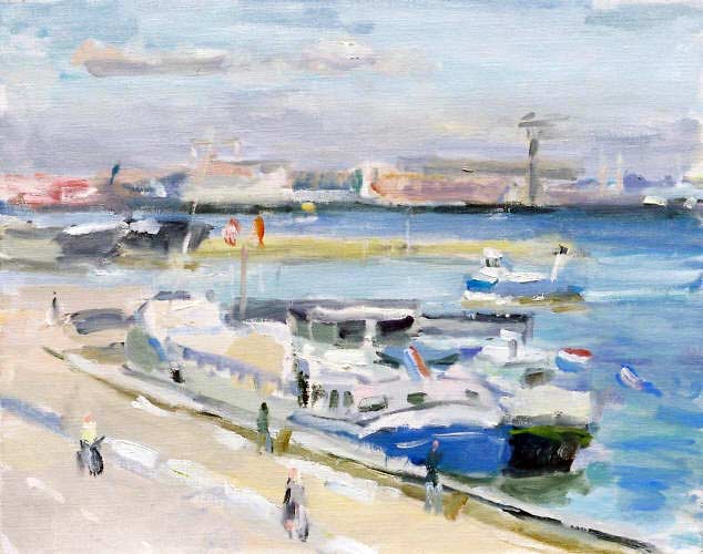 De Houthaven in Amsterdam - schilderijen van Peter Smit.