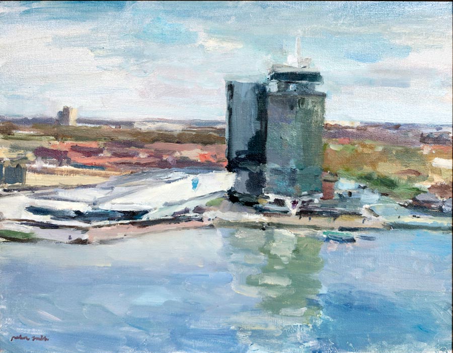 Adamtoren, oil/canvas 40 x 50 cm