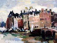 Detail van een stadsgezicht van Peter Smit.