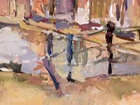 Detail van een stadsgezicht van Peter Smit.