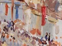 Detail van een stadsgezicht van Peter Smit.