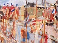 Detail van een stadsgezicht van Peter Smit.