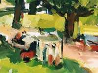 Detail van een stadsgezicht van Peter Smit.