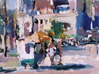 Detail van een stadsgezicht van Peter Smit.