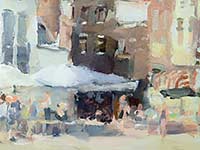 "terras op de Dam", Amsterdam.