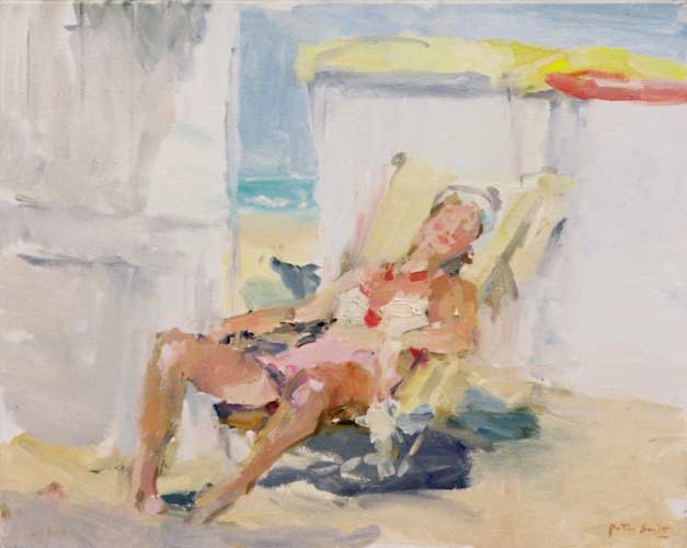 Noordzee - een olieverfschildery door Peter Smit.