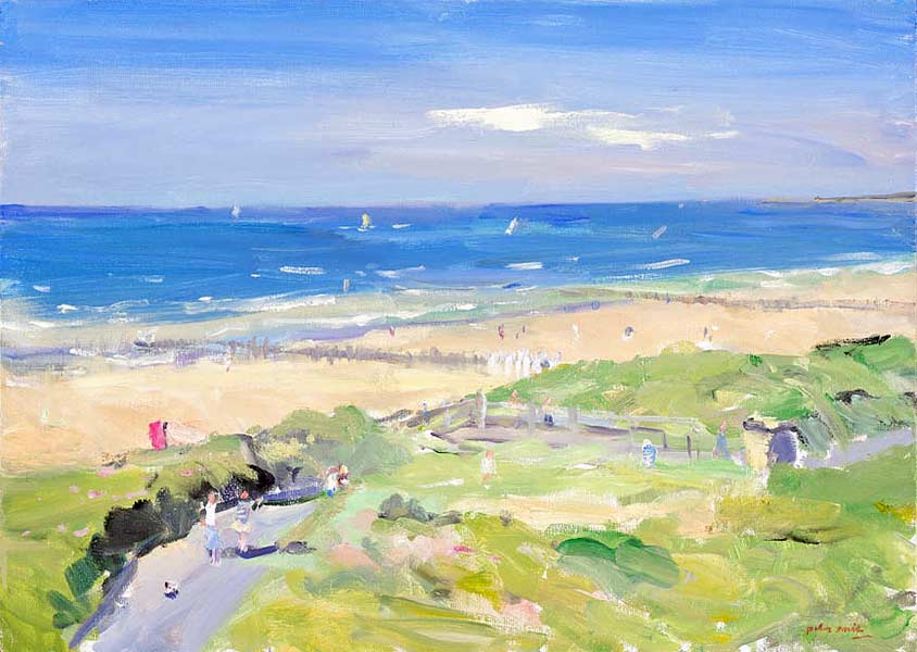 Strandgezichten door de schilder Peter Smit.