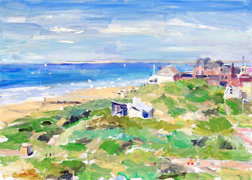 Strandgezichten door de schilder Peter Smit.